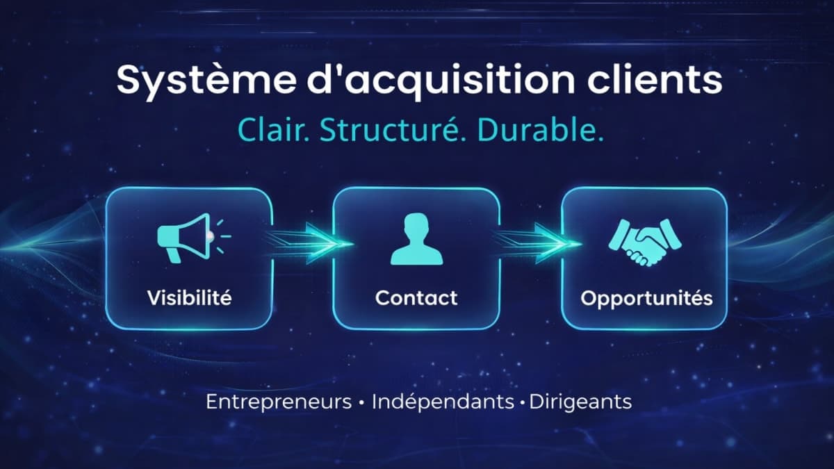 Système d’acquisition clients clé en main – visibilité & rendez-vous qualifiés