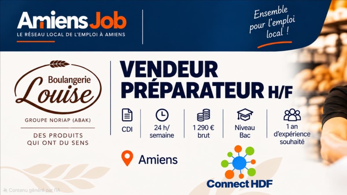Vendeur préparateur H/F - Boulangerie LOUISE